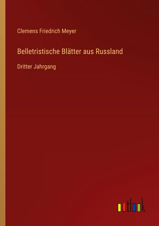 Produktbild: Belletristische Bl&auml;tter aus Russland
