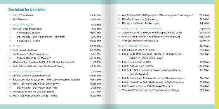 Produktbild: Die Sache mit dem Alkohol. H&ouml;rbuch mit Audio-Coaching
