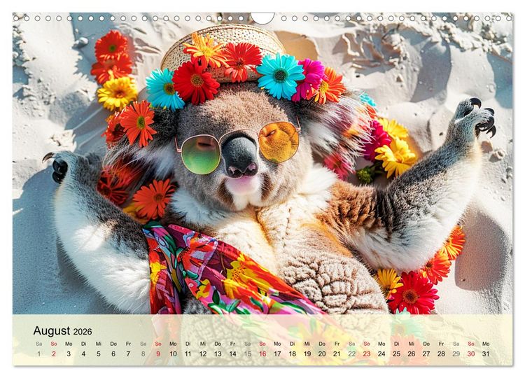 Produktbild: Koalas im Modefieber. Flauschig und Chic beim Fotoshooting (Wandkalender 2026 DIN A3 quer), CALVENDO Monatskalender