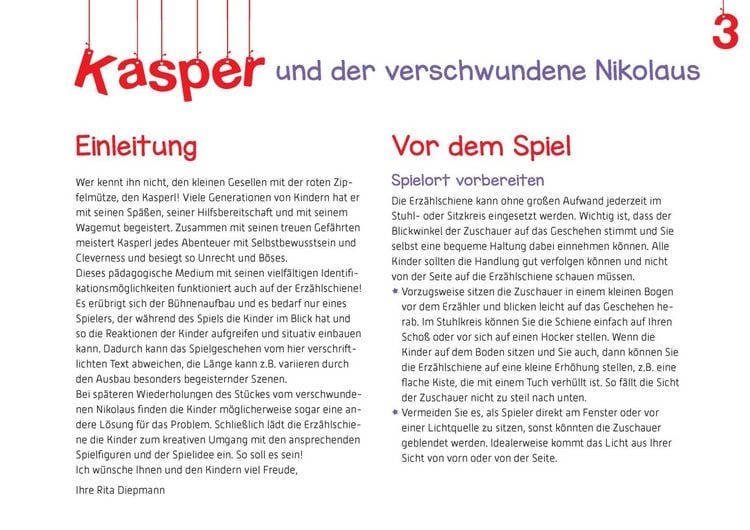 Produktbild: Kasper und der verschwundene Nikolaus. Erz&auml;hlschienen-Figurenset