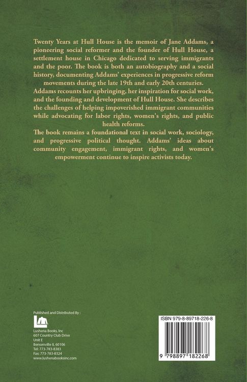 Produktbild: Twenty Years at Hull House