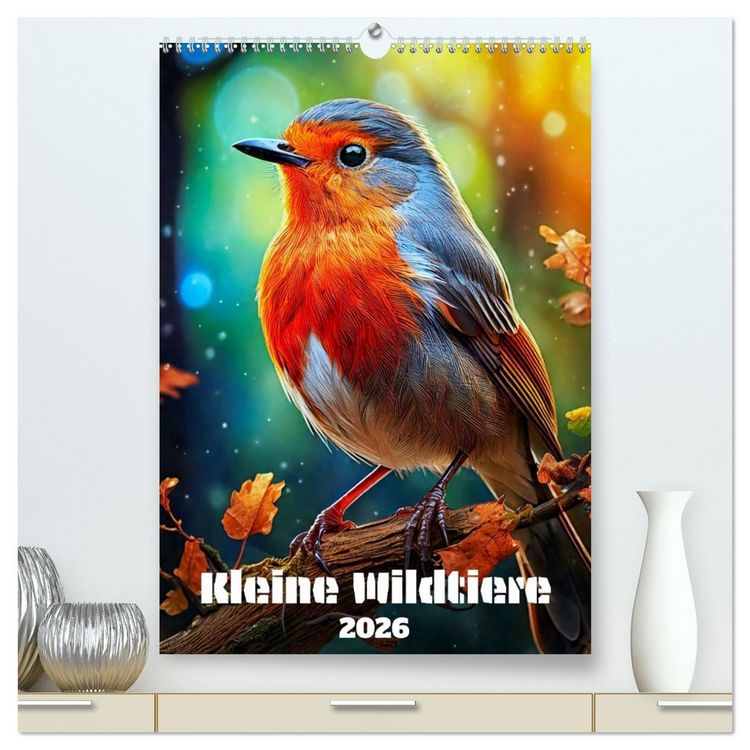 Produktbild: Kleine Wildtiere (hochwertiger Premium Wandkalender 2026 DIN A2 hoch), Kunstdruck in Hochglanz
