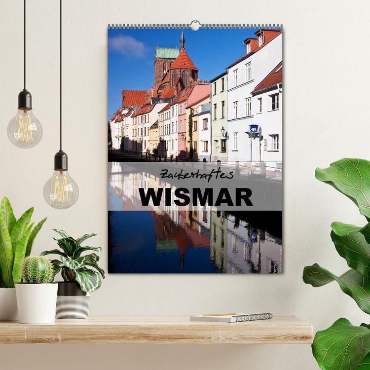 Produktbild: Zauberhaftes Wismar (Wandkalender 2026 DIN A2 hoch), CALVENDO Monatskalender