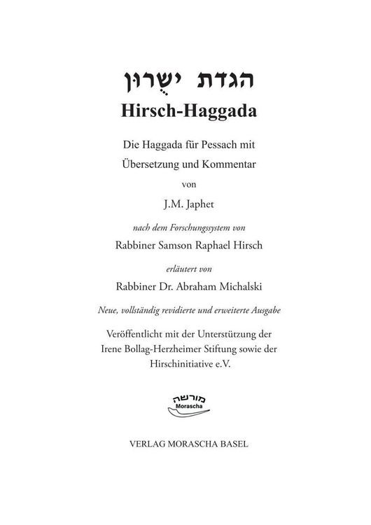Produktbild: Hirsch-Haggada