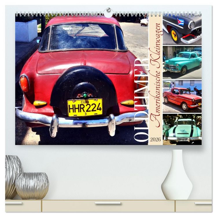 Produktbild: Amerikanische Kleinwagen - Oldtimer (hochwertiger Premium Wandkalender 2026 DIN A2 quer), Kunstdruck in Hochglanz
