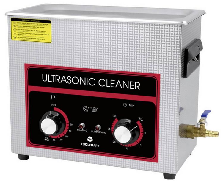Produktbild: TOOLCRAFT USC-650 Ultraschallreiniger Schmuck, Werkstatt, B&uuml;robedarf 180 W 6.5 l mit Heizung, mit Reinigungskorb
