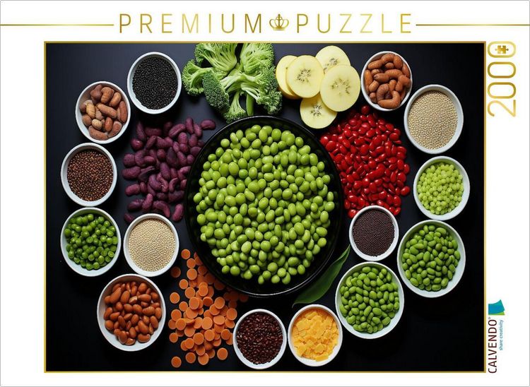Produktbild: CALVENDO Puzzle H&uuml;lsenfr&uuml;chte sch&ouml;n angeordnet | 2000 Teile Lege-Gr&ouml;&szlig;e 90x67cm Foto-Puzzle f&uuml;r gl&uuml;ckliche Stunden