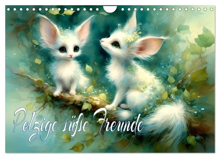 Produktbild: Pelzige s&uuml;&szlig;e Freunde (Wandkalender 2026 DIN A4 quer), CALVENDO Monatskalender