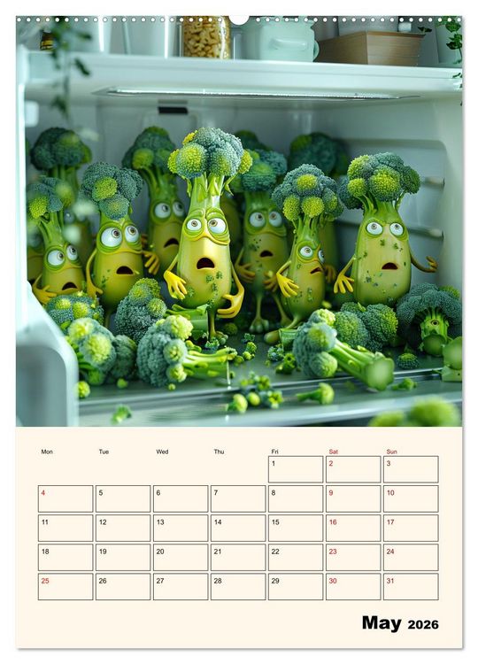 Produktbild: The Light ist still on in the Fridge (Wall Calendar 2026 DIN A2 portrait), CALVENDO 12 Month Wall Calendar