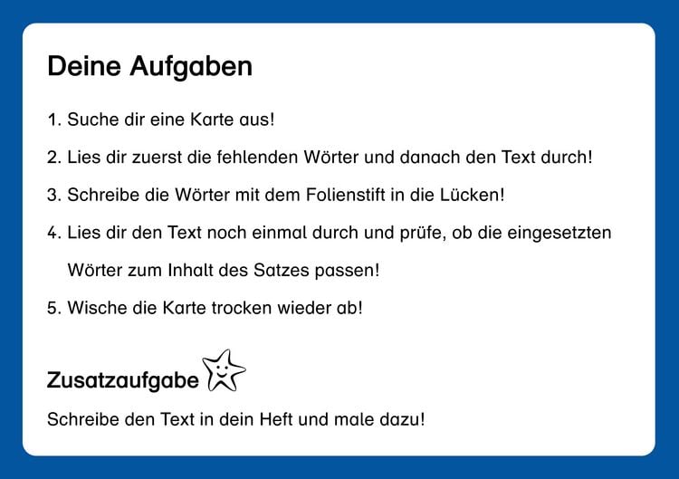 Produktbild: L&uuml;ckentexte Teil 1 f&uuml;r die 1. und 2. Klasse
