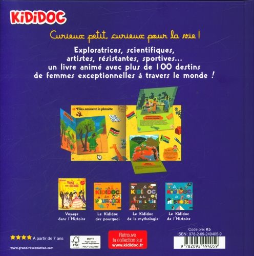 Produktbild: Le kididoc des h&eacute;ro&iuml;nes : elles ont chang&eacute; l'histoire !