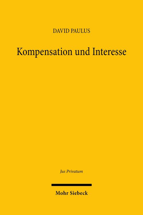 Produktbild: Kompensation und Interesse