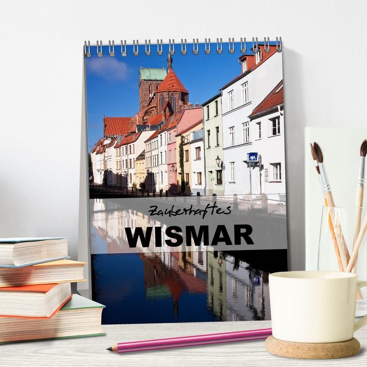 Produktbild: Zauberhaftes Wismar (Tischkalender 2026 DIN A5 hoch), CALVENDO Monatskalender