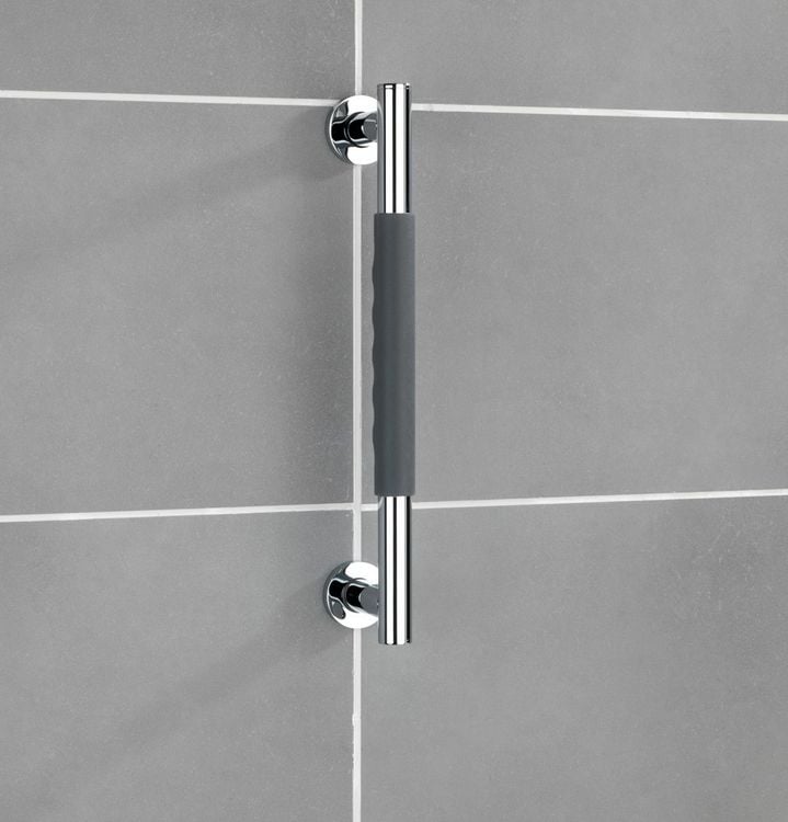 Produktbild: Edelstahl Wandhaltegriff Mod. Secura 40,5 cm, Bad-Sicherheitsgriff, belastbar bis 120 kg