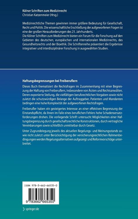 Produktbild: Haftungsbegrenzungen bei Freiberuflern