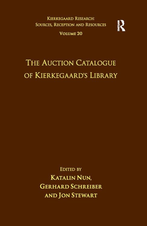 Produktbild: Volume 20: The Auction Catalogue of Kierkegaard's Library