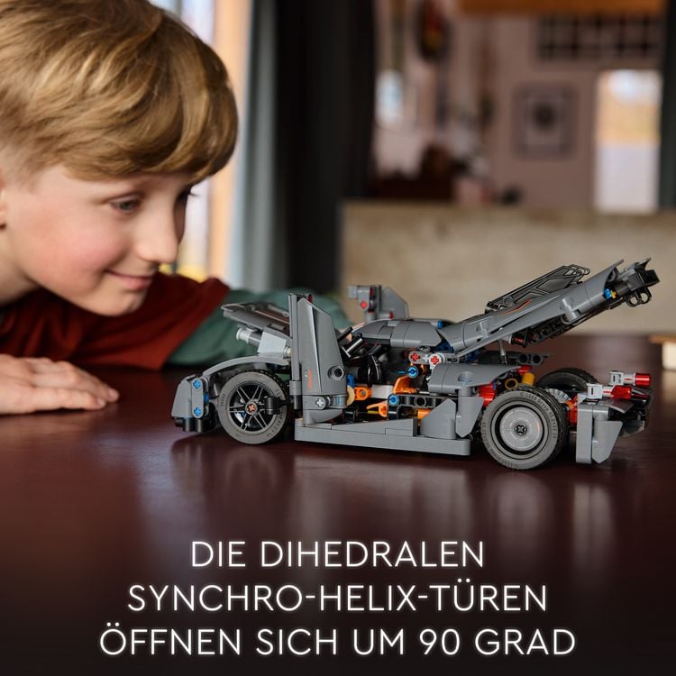 Produktbild: LEGO Technic Koenigsegg Jesko Absolut Supersportwagen in Grau 42173