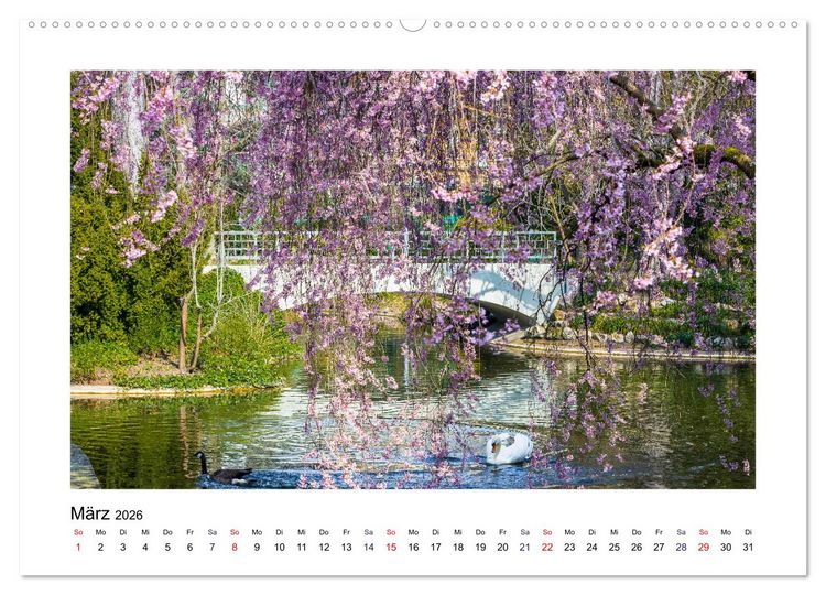 Produktbild: Frankfurt - Parks und G&auml;rten (Wandkalender 2026 DIN A2 quer), CALVENDO Monatskalender