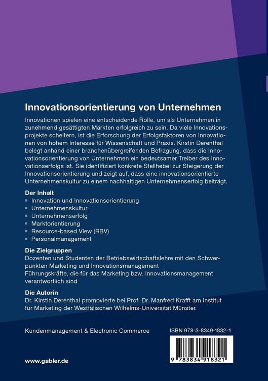 Produktbild: Innovationsorientierung von Unternehmen