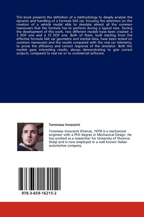 Produktbild: Dynamic analysis of a Formula SAE car