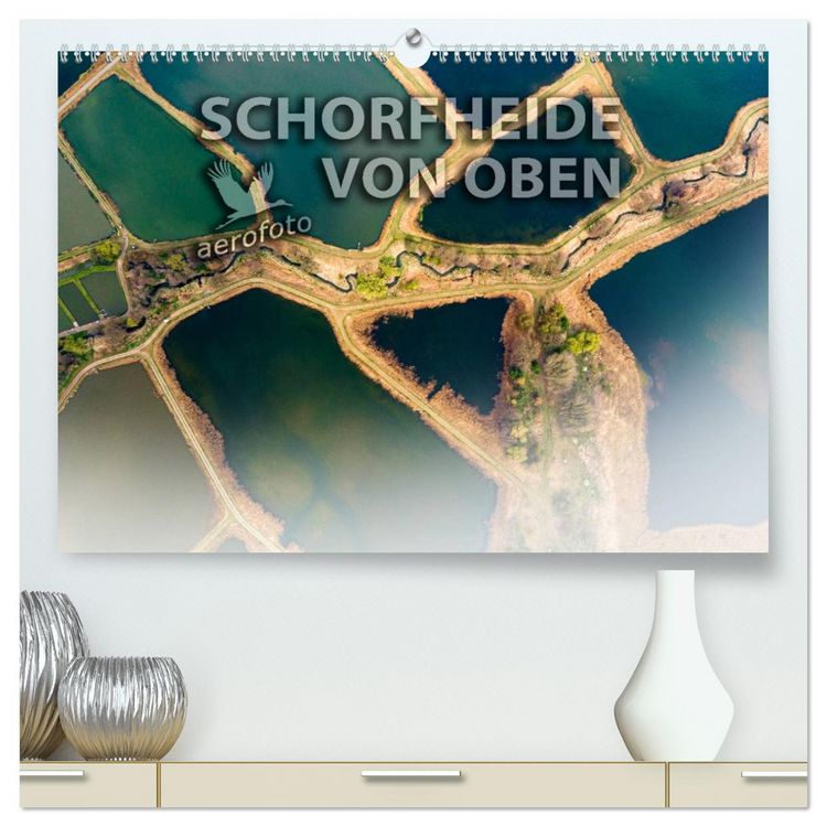 Produktbild: Schorfheide von oben (hochwertiger Premium Wandkalender 2026 DIN A2 quer), Kunstdruck in Hochglanz