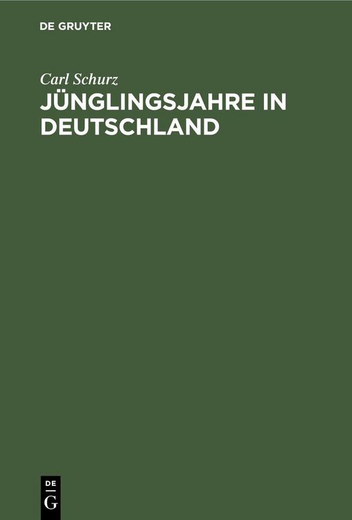 Produktbild: J&uuml;nglingsjahre in Deutschland