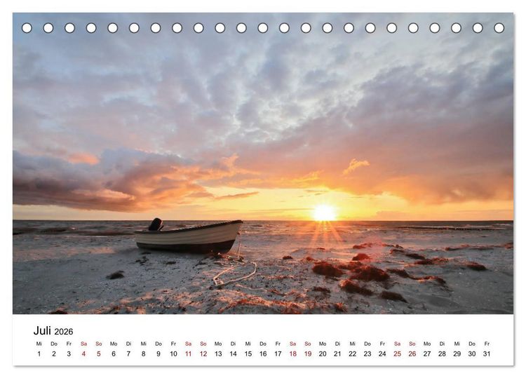 Produktbild: Ein Tag auf der Insel Hiddensee (Tischkalender 2026 DIN A5 quer), CALVENDO Monatskalender