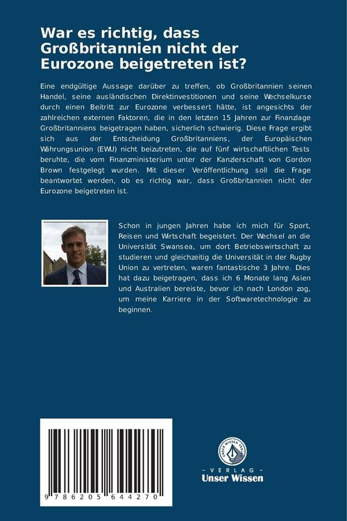 Produktbild: War es richtig, dass Gro&szlig;britannien nicht der Eurozone beigetreten ist?