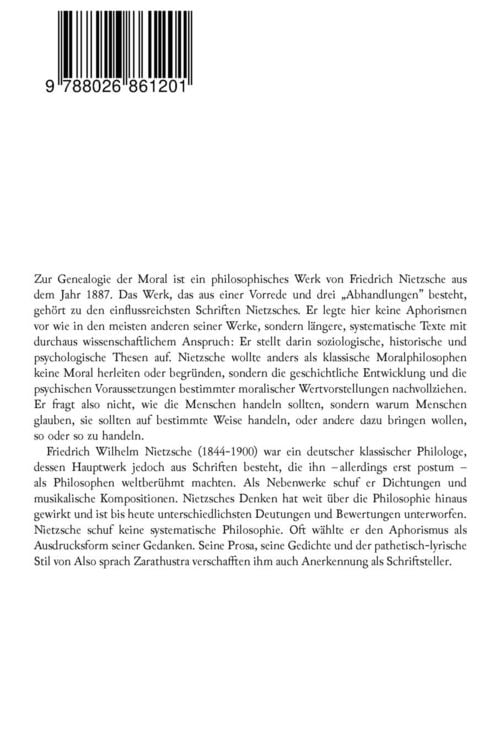 Produktbild: Zur Genealogie der Moral