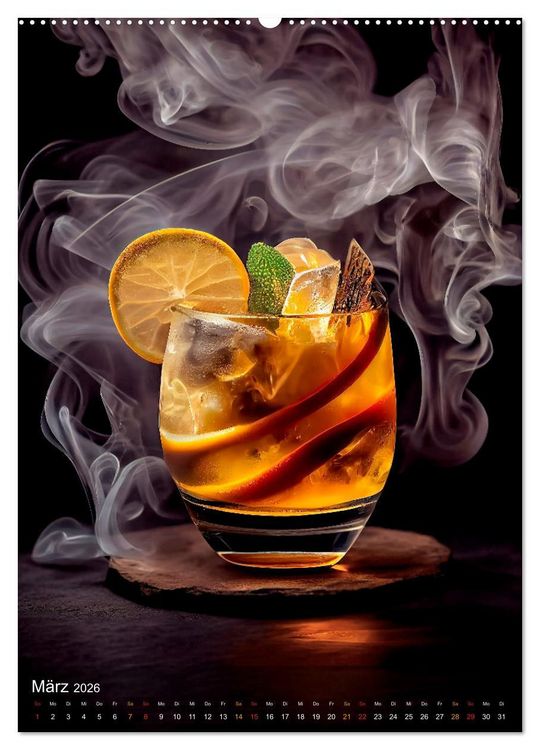Produktbild: Cocktails - Bew&auml;hrter Genuss neu interpretiert (Wandkalender 2026 DIN A2 hoch), CALVENDO Monatskalender