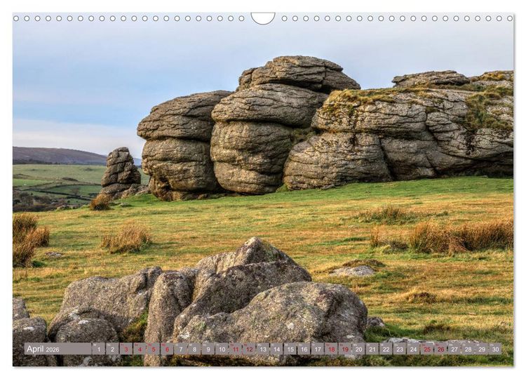 Produktbild: Dartmoor, herbe Sch&ouml;nheit im S&uuml;den Englands (Wandkalender 2026 DIN A3 quer), CALVENDO Monatskalender