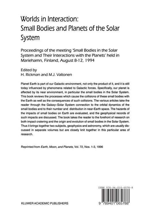 Produktbild: Worlds in Interaction: Small Bodies and Planets of the Solar System