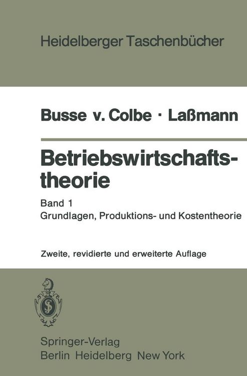 Produktbild: Betriebswirtschaftstheorie