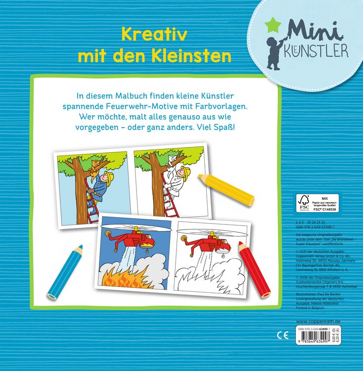 Produktbild: Mein kunterbuntes Feuerwehr-Malbuch