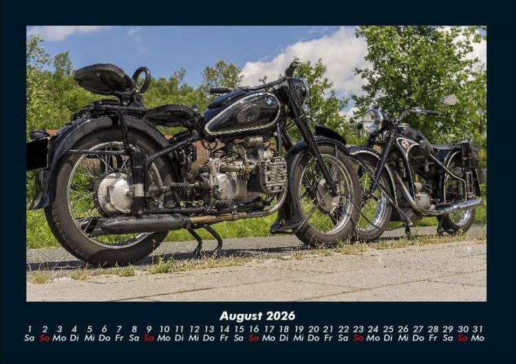 Produktbild: Motorr&auml;der 2026 Fotokalender DIN A4