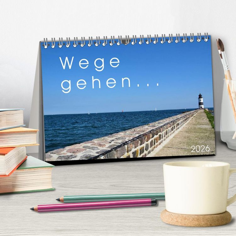 Produktbild: Wege gehen... (Tischkalender 2026 DIN A5 quer), CALVENDO Monatskalender
