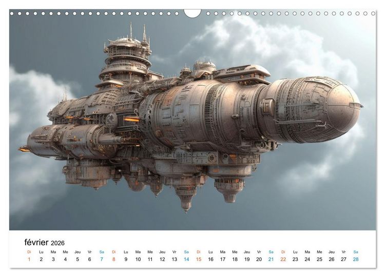 Produktbild: M&eacute;caniques fantastiques (Calendrier mural 2026 DIN A3 vertical), CALVENDO calendrier mensuel