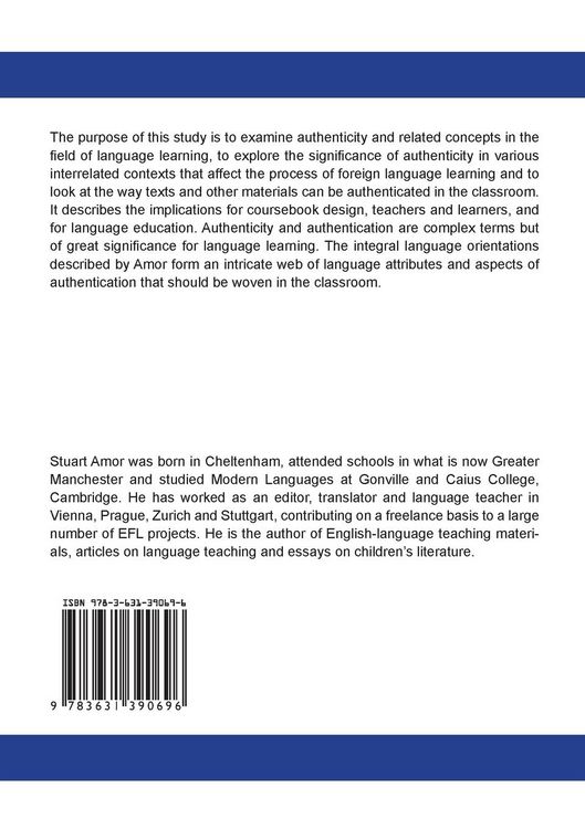 Produktbild: Authenticity and Authentication in Language Learning