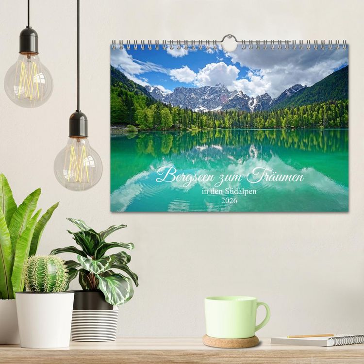 Produktbild: Bergseen zum Tr&auml;umen (Wandkalender 2026 DIN A4 quer), CALVENDO Monatskalender
