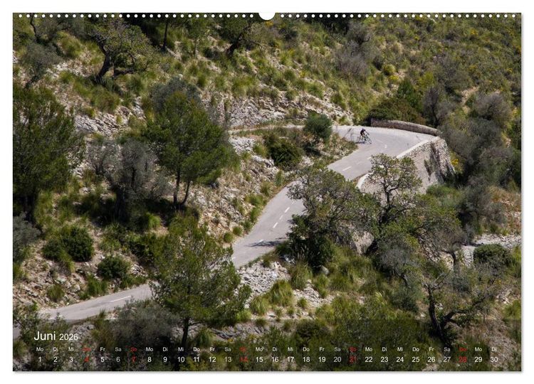 Produktbild: Mit dem Rennrad auf Mallorca (hochwertiger Premium Wandkalender 2026 DIN A2 quer), Kunstdruck in Hochglanz