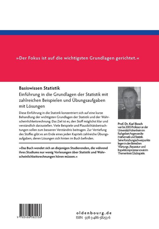 Produktbild: Basiswissen Statistik