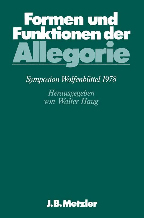 Produktbild: Formen und Funktionen der Allegorie