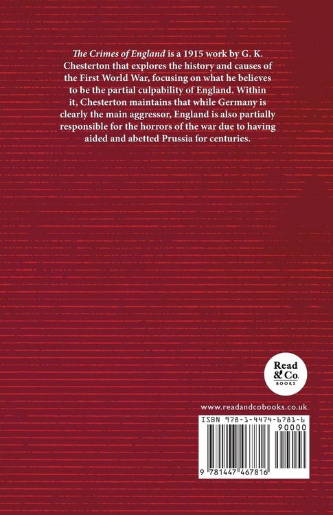 Produktbild: The Crimes of England