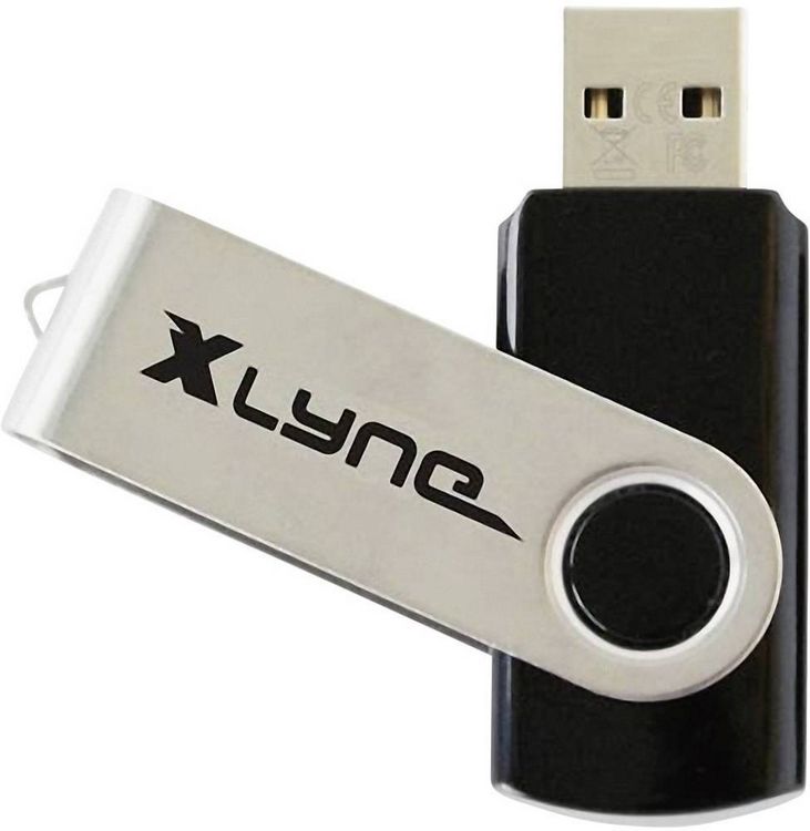 Produktbild: Xlyne Swing USB-Stick 2GB Schwarz 177558-2 USB-A (USB 2.0)