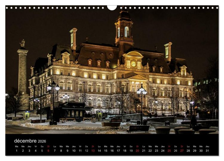 Produktbild: MONTR&Eacute;AL (Calendrier mural 2026 DIN A3 vertical), CALVENDO calendrier mensuel