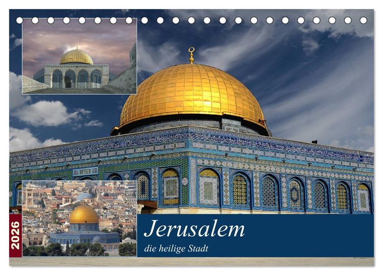 Produktbild: Jerusalem, die heilige Stadt (Tischkalender 2026 DIN A5 quer), CALVENDO Monatskalender