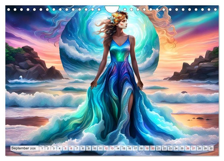 Produktbild: Harmony - Elegance in harmony of waves (Wall Calendar 2026 DIN A4 landscape), CALVENDO 12 Month Wall Calendar