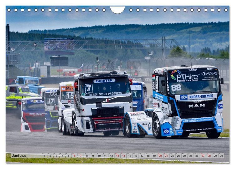 Produktbild: Best of TRUCK RACING (Wandkalender 2026 DIN A4 quer), CALVENDO Monatskalender