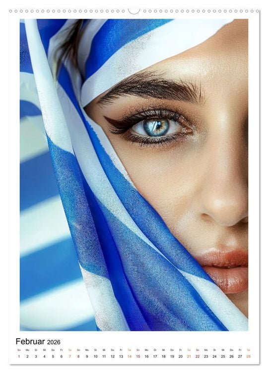 Produktbild: Europa zeigt Flagge (hochwertiger Premium Wandkalender 2026 DIN A2 hoch), Kunstdruck in Hochglanz