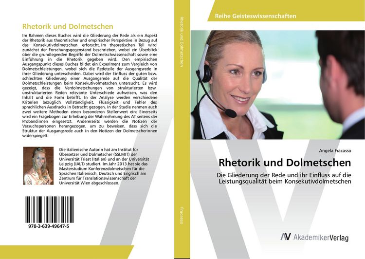 Produktbild: Rhetorik und Dolmetschen